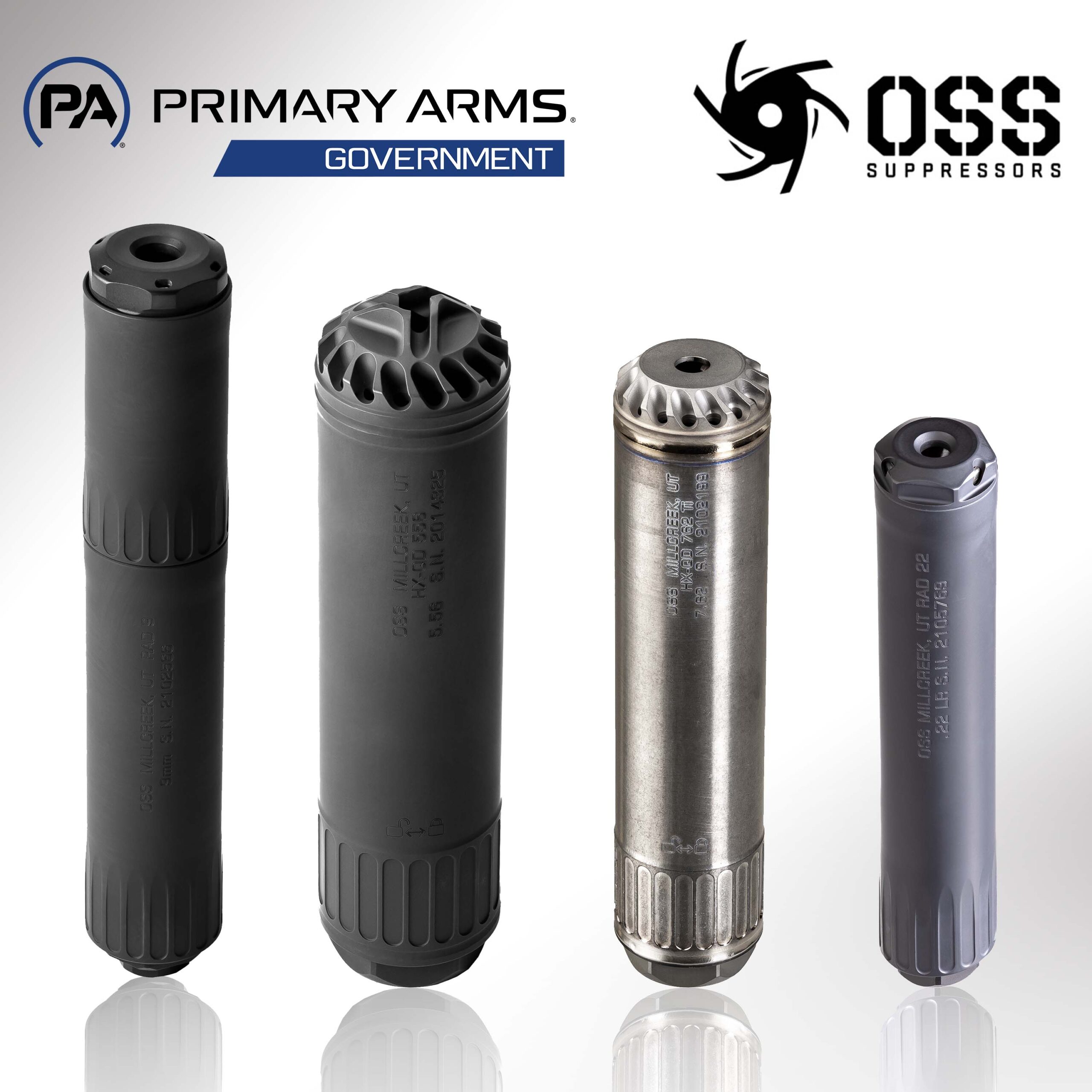 PRIMARY ARMS GOVERNMENT ANNOUNCES ADDITION OF OSS SUPPRESSORS PRODUCTS